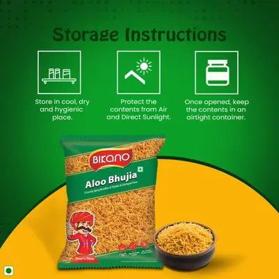 Bikanervala Bikano Aloo Bhujia Sev - 400 gms - Pack of 3