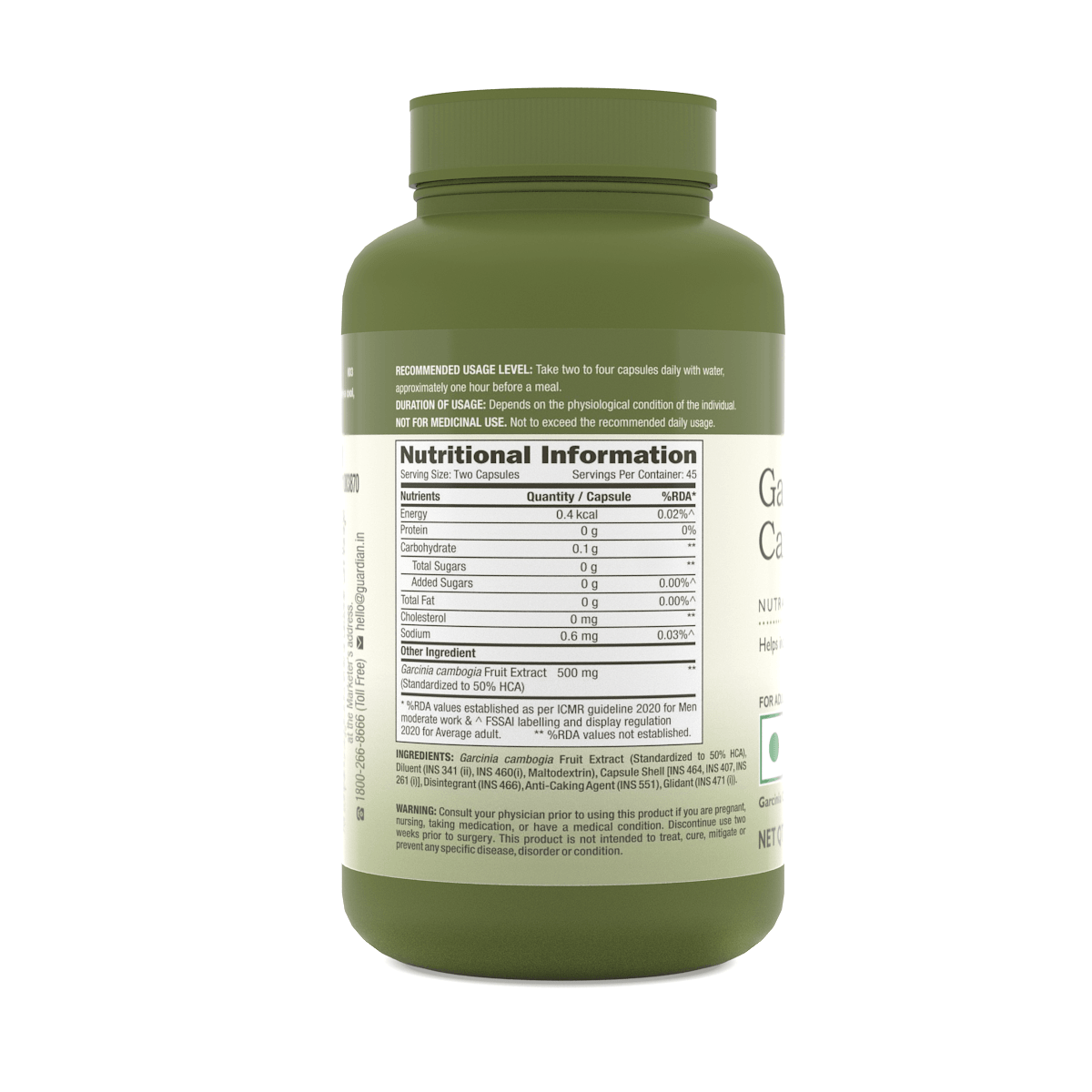 GNC Herbal Plus Garcinia Cambogia Controls Appetite for Healthy Weight Loss