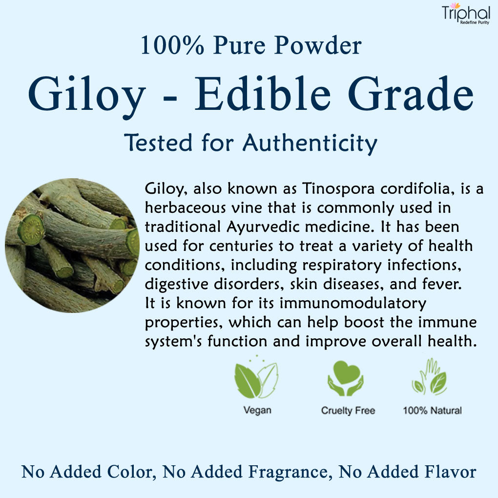 Triphal Giloy Powder - Amrita Churn - Guduchi Grounded - Gilo