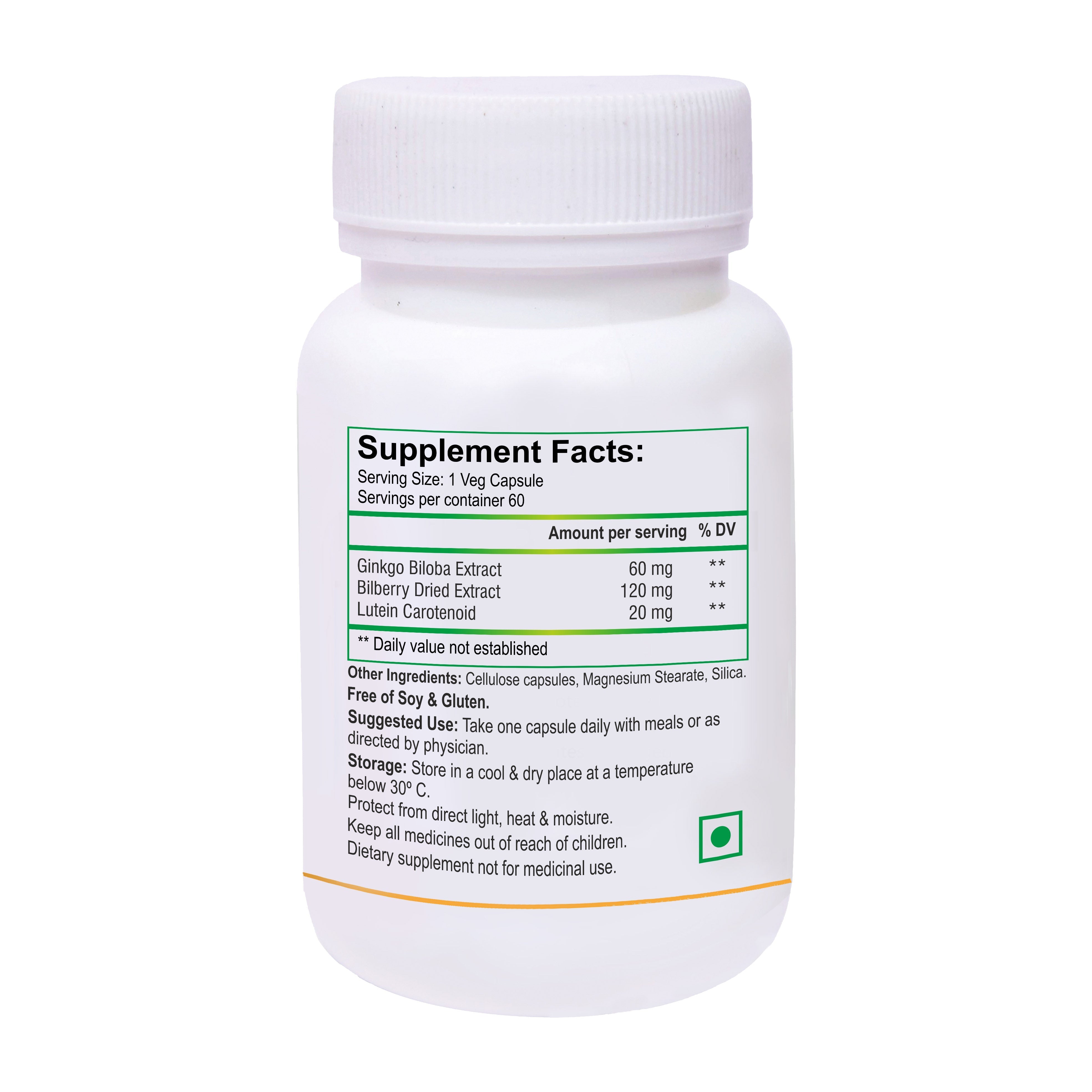 Biotrex Ginkgo+Bilberry+Lutein - 60 tabs