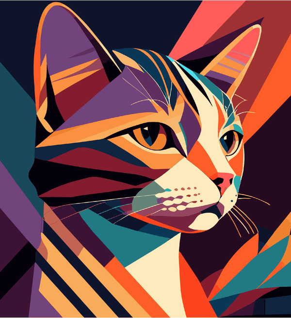 Paint Waint Glamorous and Stylish Cat
