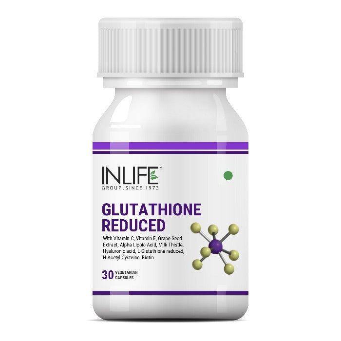 INLIFE L Glutathione Reduced Supplement - 30 tabs