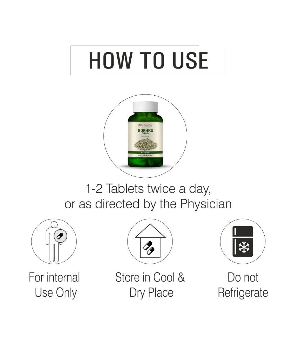 Bio Resurge Gokshura Gokhru Tablet - 60 Tablets