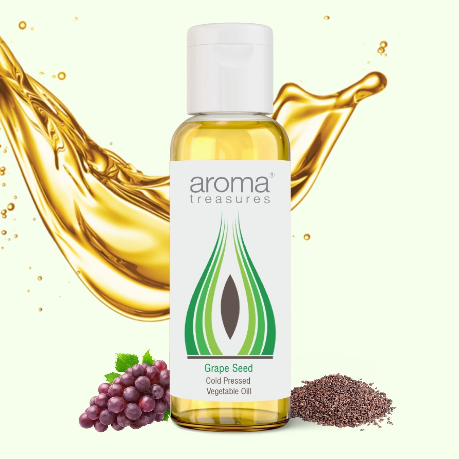 Aroma Treasures Grape Seed Vegetable Oil - 50 ml