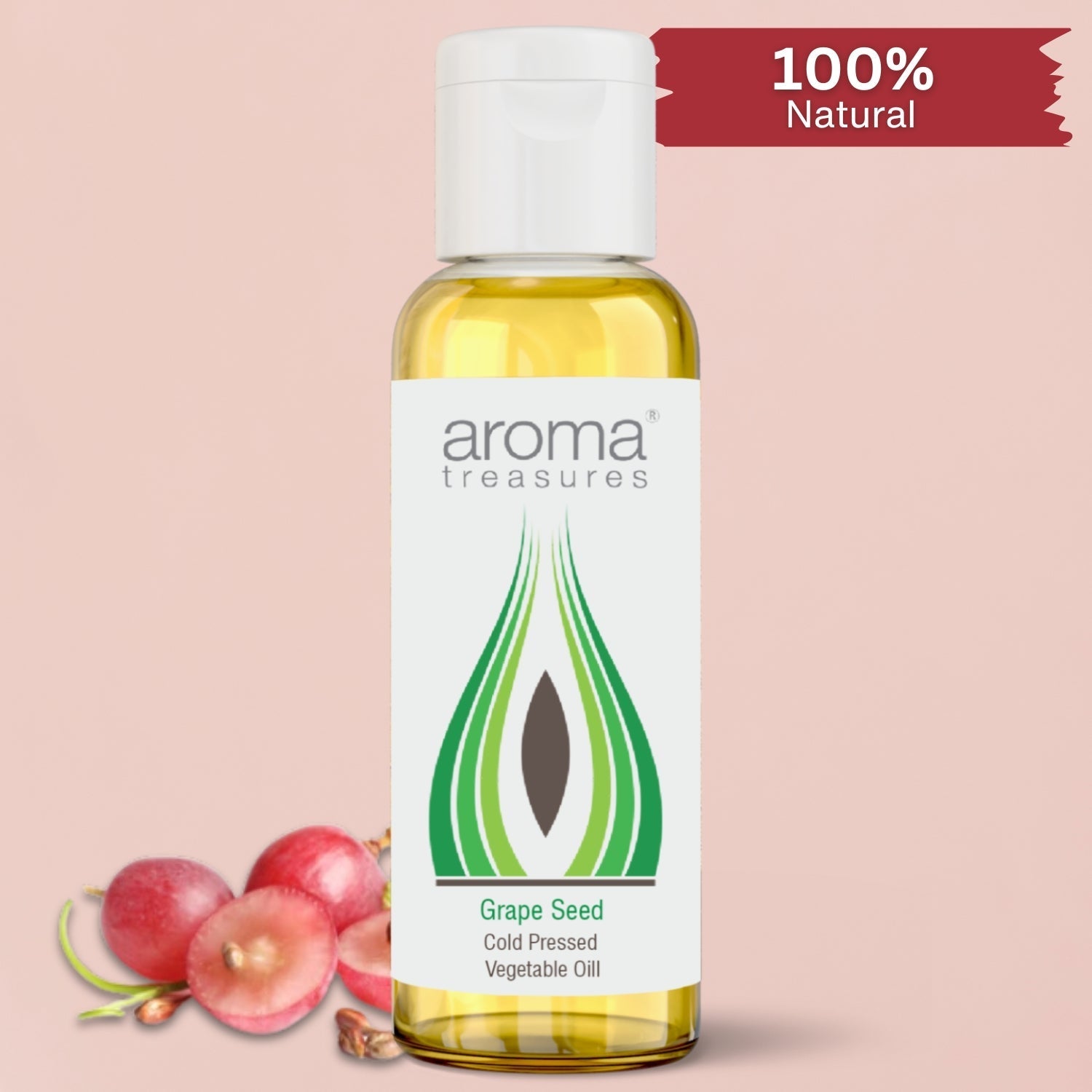 Aroma Treasures Grape Seed Vegetable Oil - 50 ml