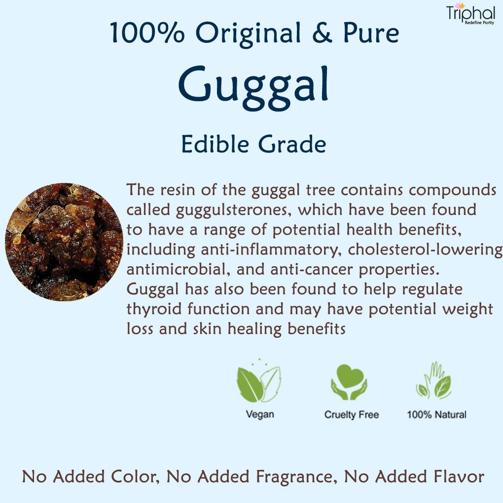 Triphal Guggal Whole Resin - High Quality Original Gugal or Guggul