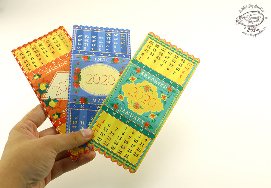 Mini Sewing Machine Desk Calendar 2025 DIY Paper Craft Kit