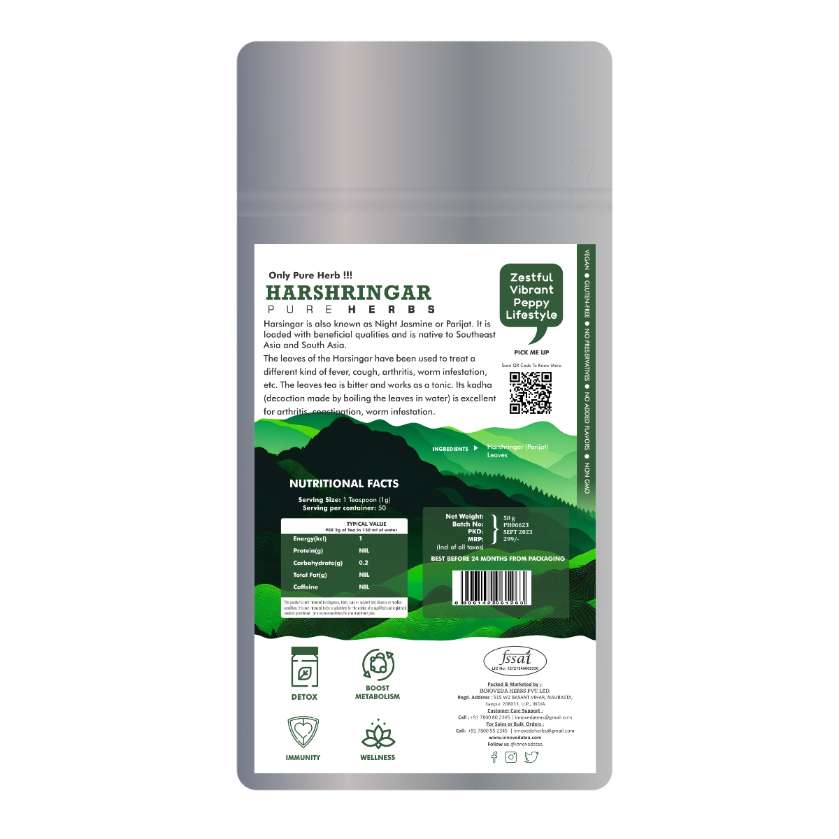 Innoveda Nyctanthes Harshringar Tea - 50 gms