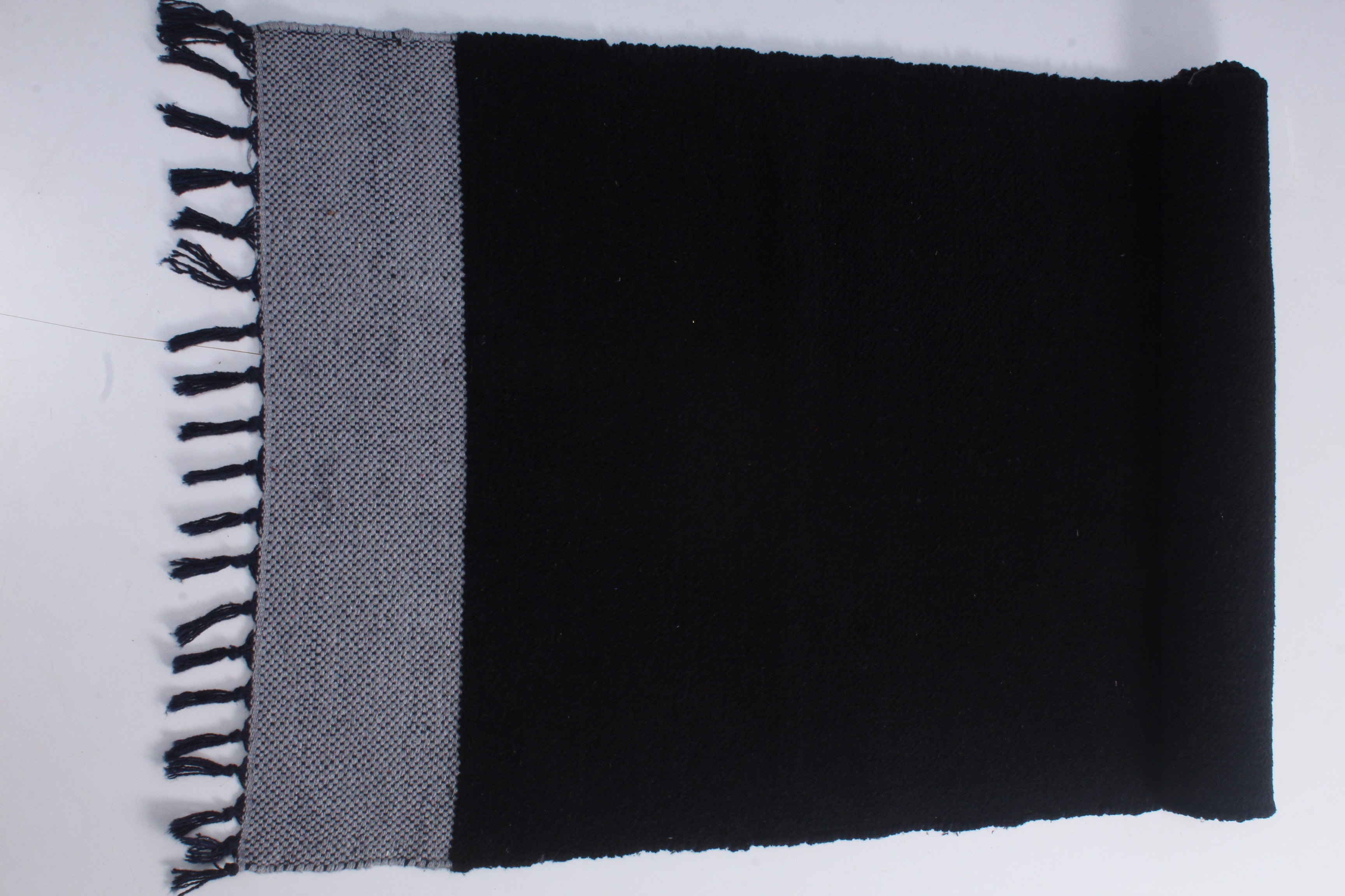 Shramdaan Black Yoga Mate with White Border