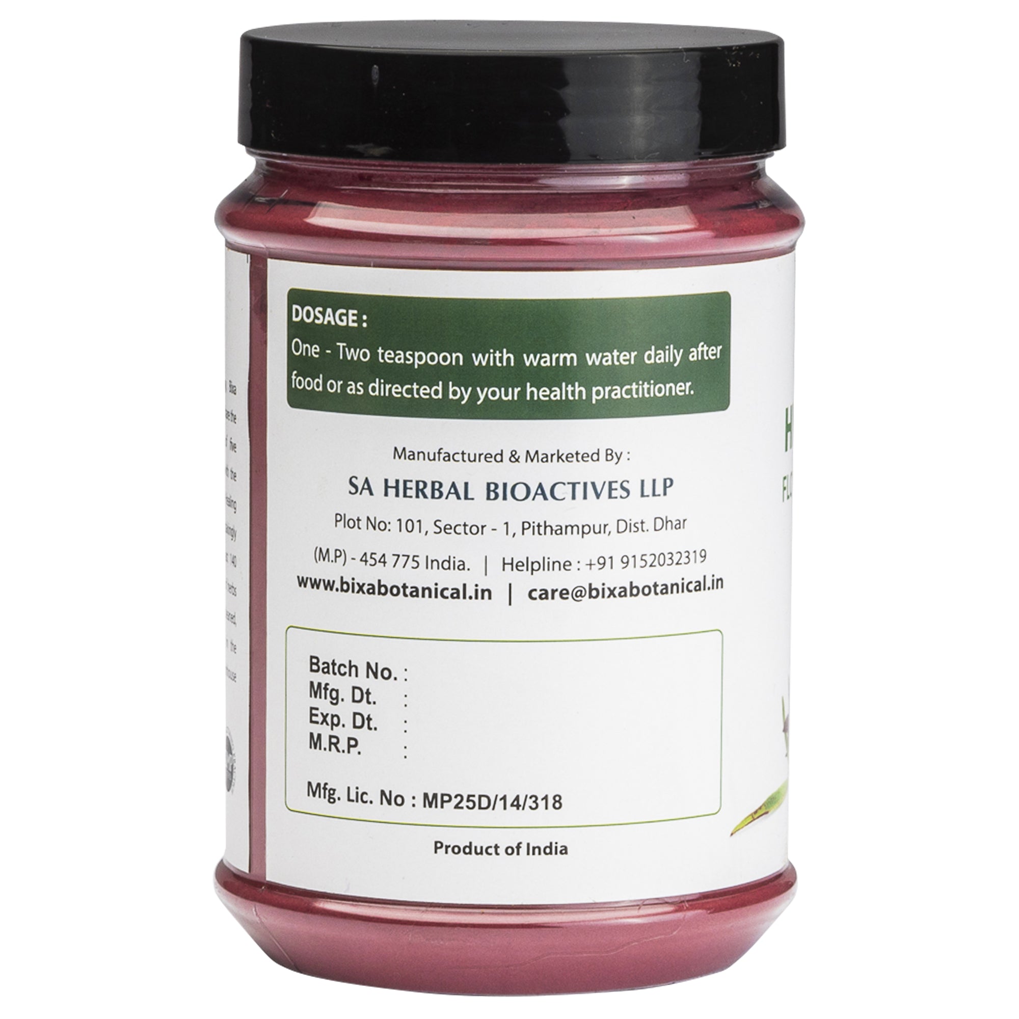 Bixa Botanical Hibiscus/ Jaswand Flower Powder  Hibiscus Sabdariffa