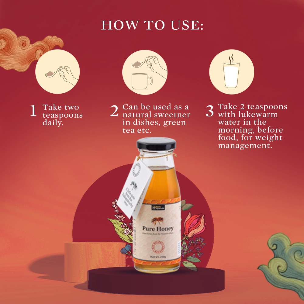 Bipha Ayurveda Pure & Organic Honey - 250 gms