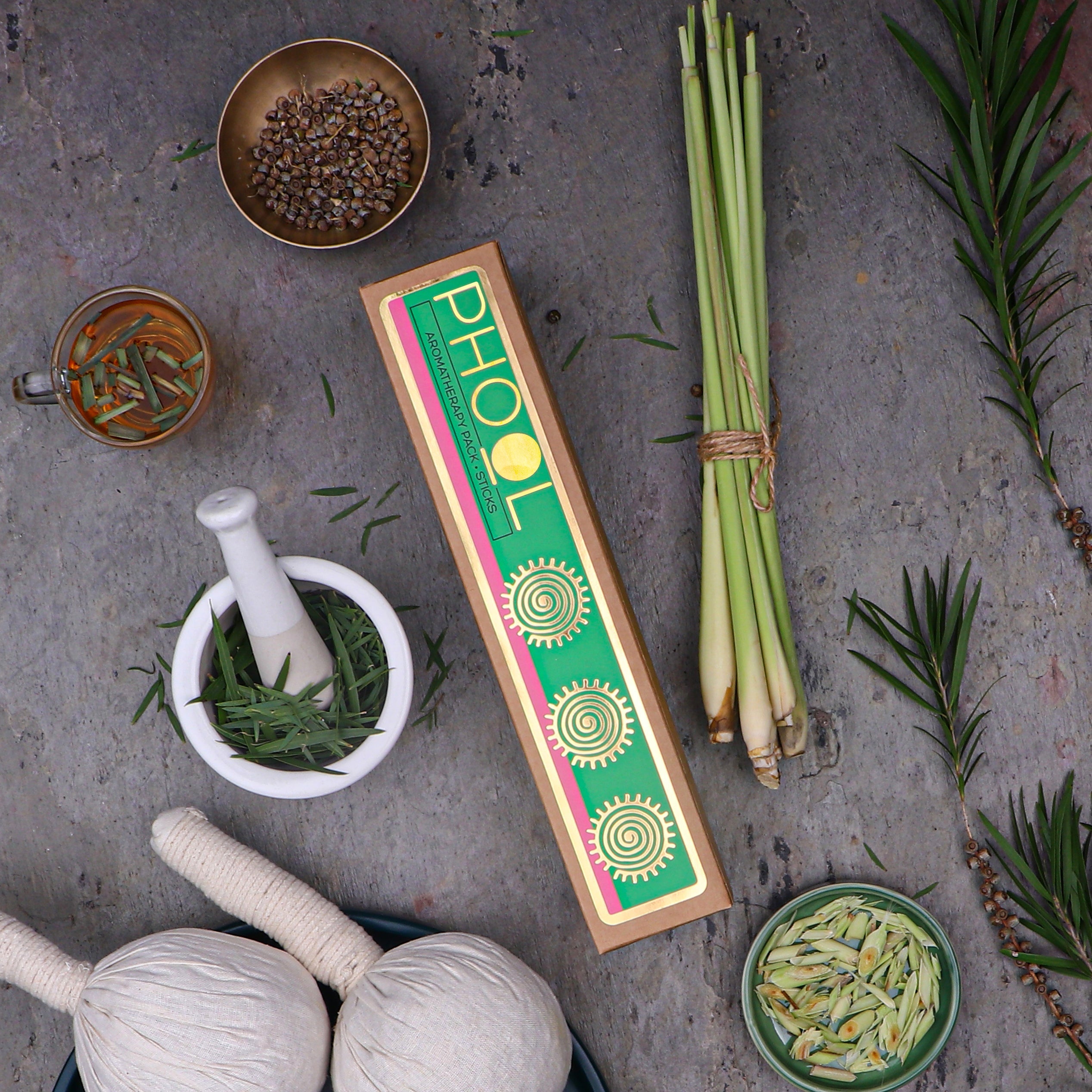 Phool Aromatherapy Pack with Tea Tree & Lemongrass Combo