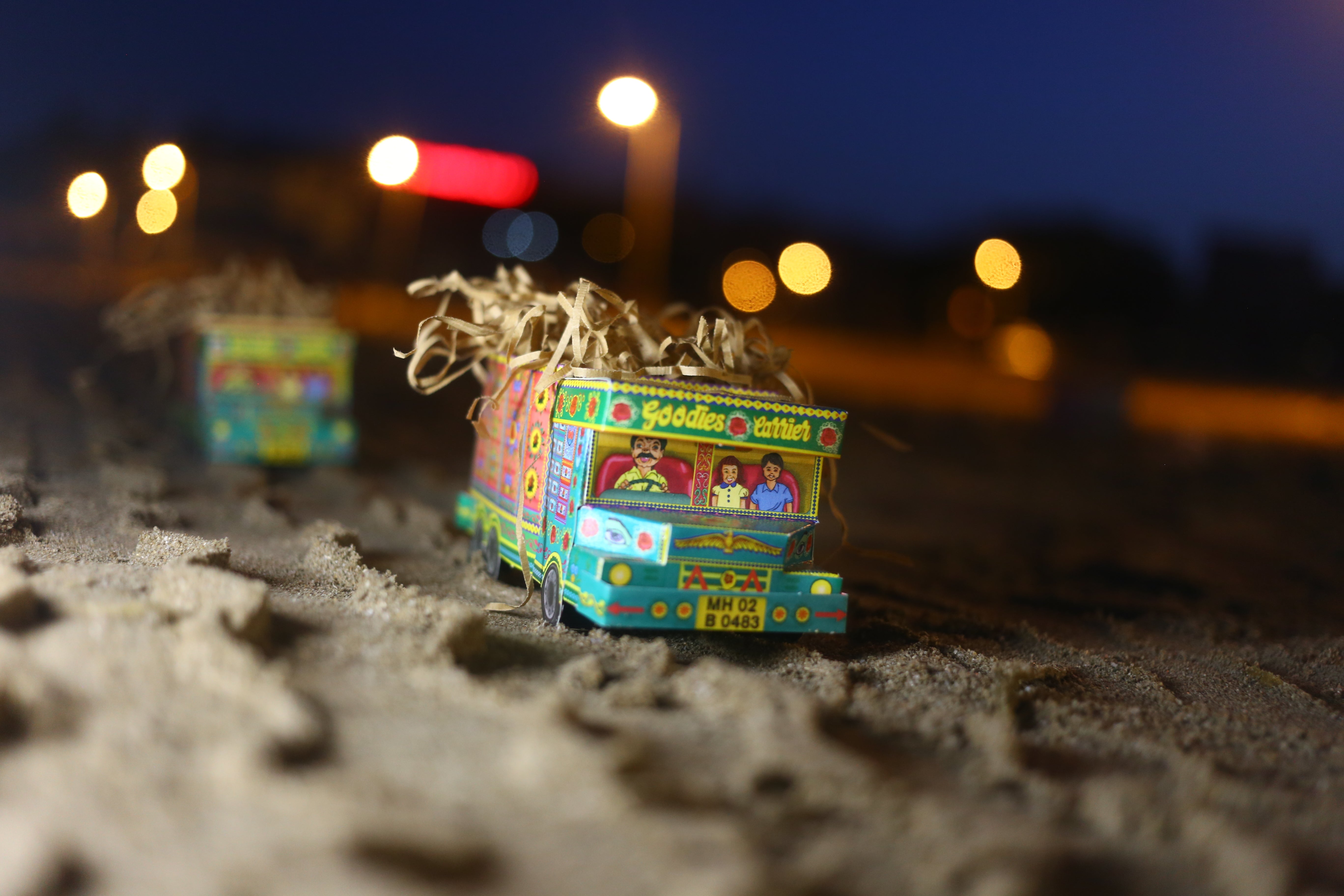 Green ‘Goodies Carrier’ Truck container DIY Paper Craft Kit