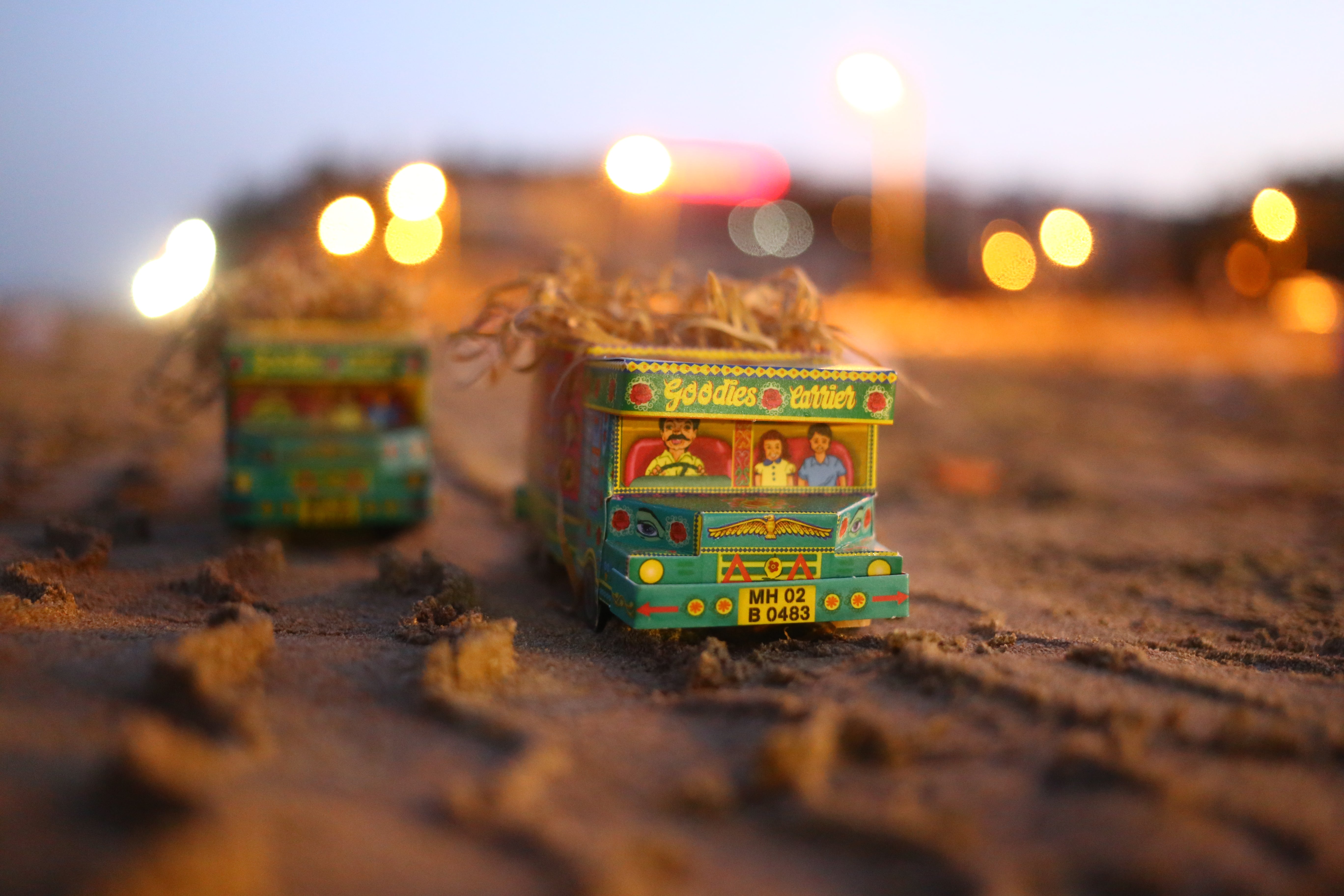 Green ‘Goodies Carrier’ Truck container DIY Paper Craft Kit