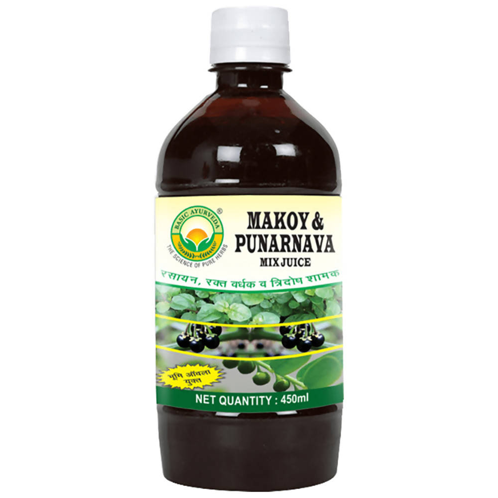 Basic Ayurveda Makoy & Punarnava Mix Juice - 450 ml