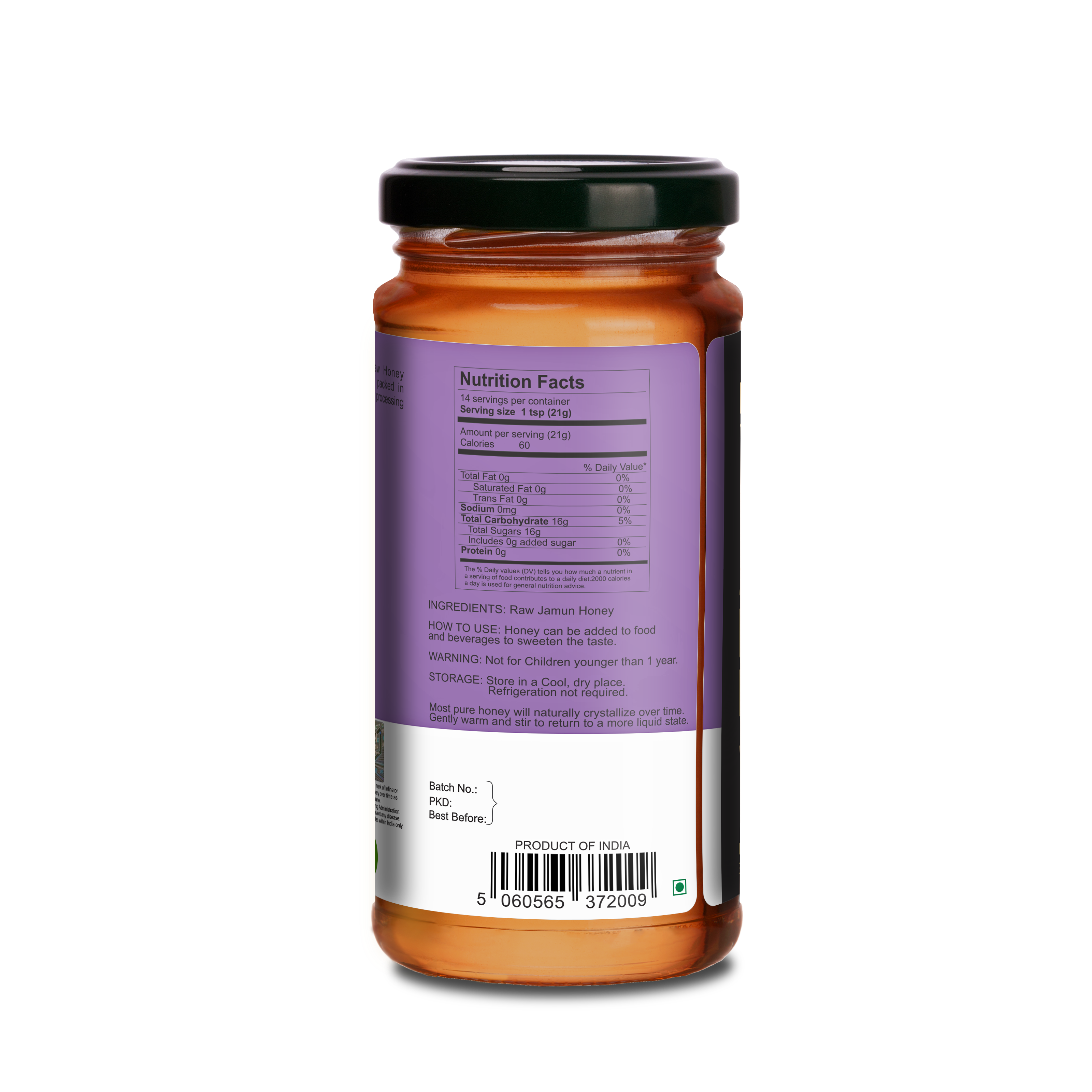 Merlion Naturals Jamun Raw Honey - 300 gms