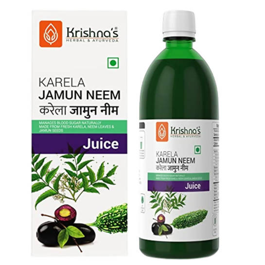 krishna's herbal & ayurveda karela jamun neem juice - 500 ml