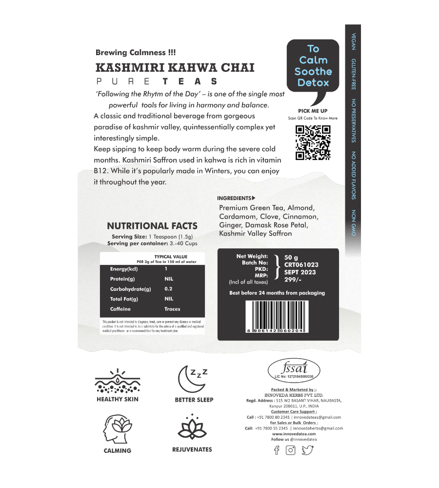 Innoveda Kashmiri Kahwa Chai - 50 gms