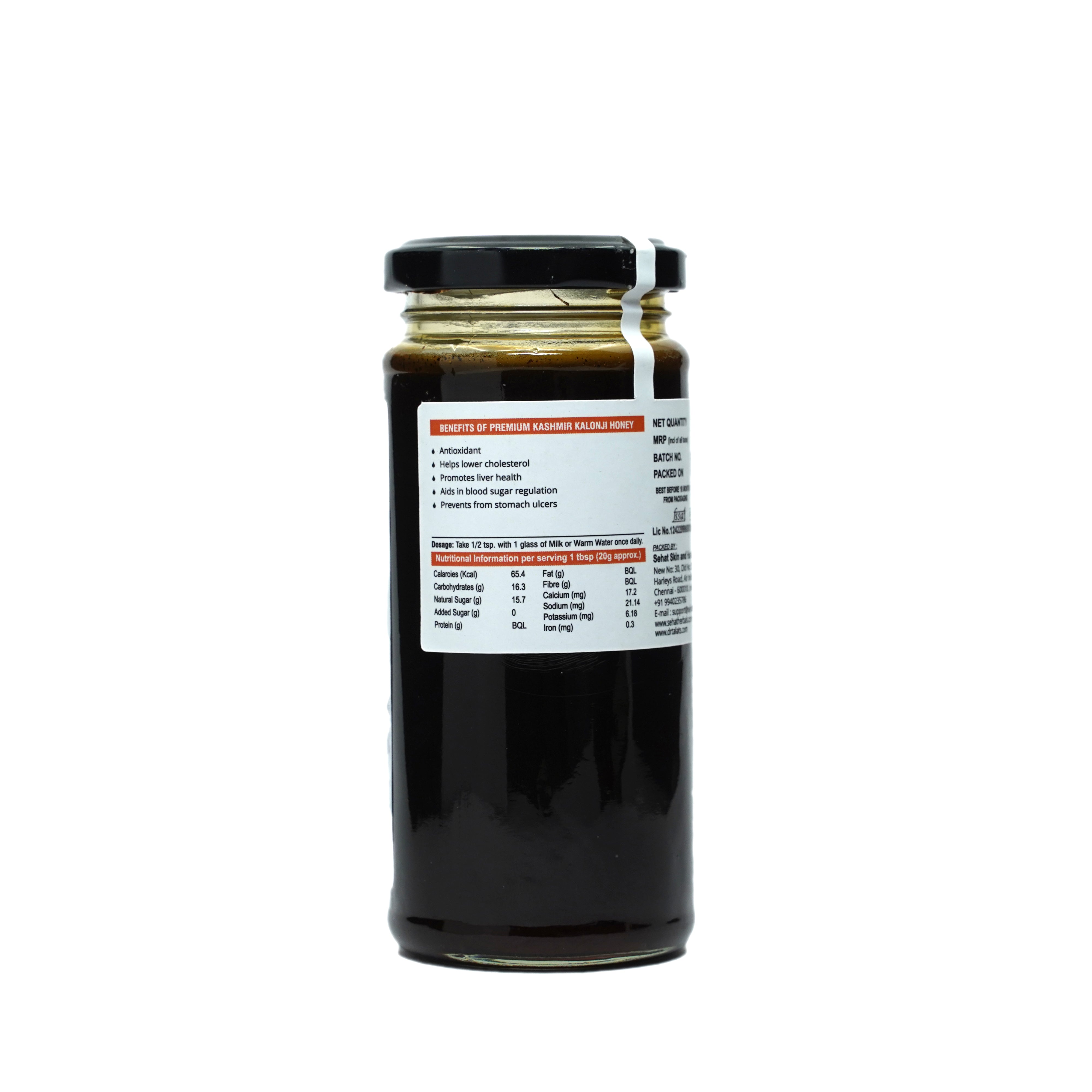 Dr. Talat's Premium Kashmir Kalonji Honey
