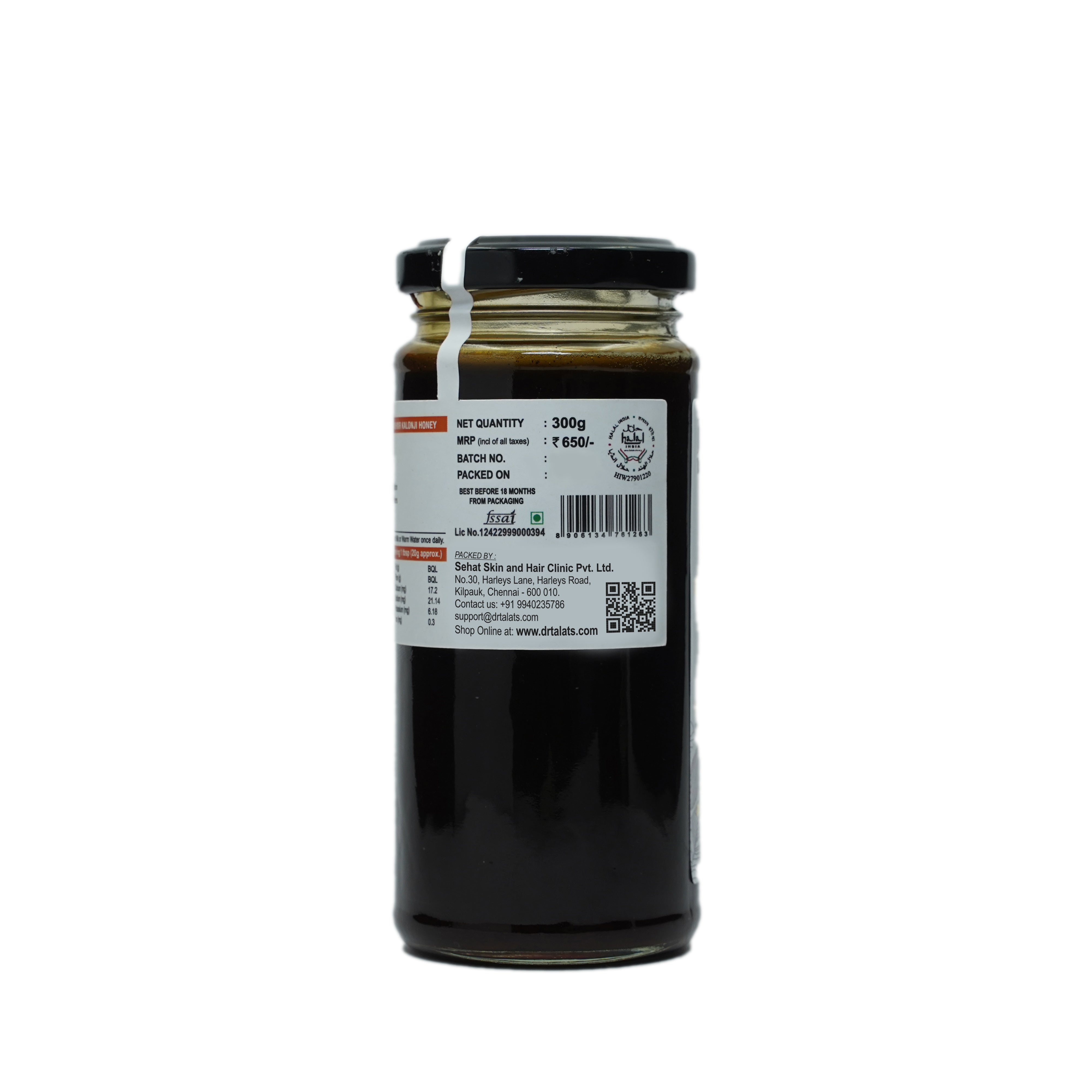 Dr. Talat's Premium Kashmir Kalonji Honey
