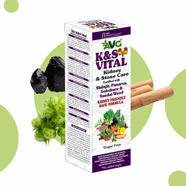 AVG K&S Vital Kidney & Stone Care Syrup Sugar Free - 500 ml