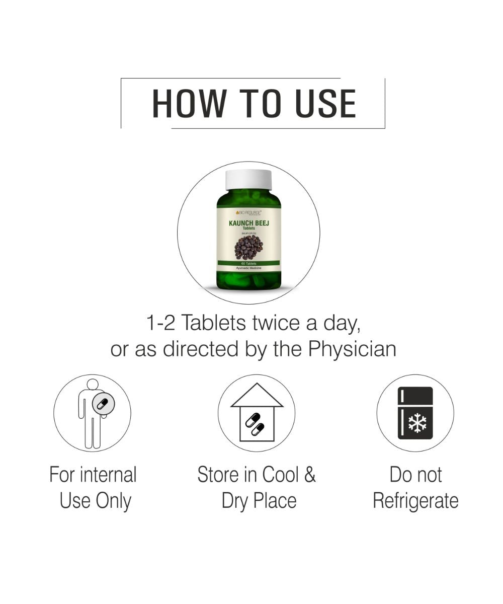 Bio Resurge Kaunch Beej Tablets - 60