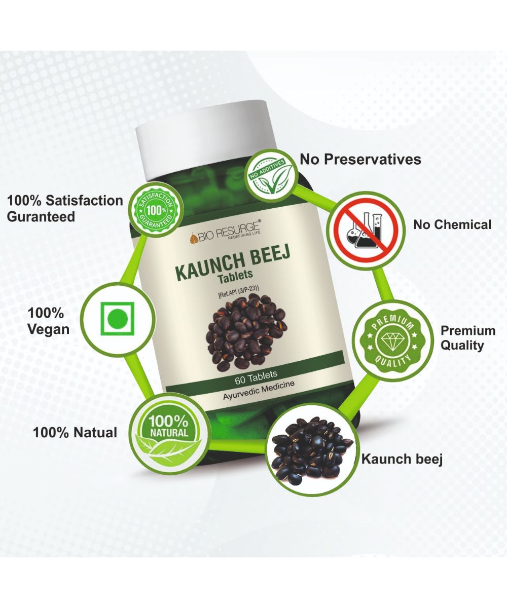 Bio Resurge Kaunch Beej Tablets - 60