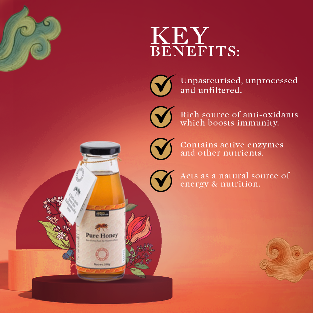 Bipha Ayurveda Pure & Organic Honey - 250 gms