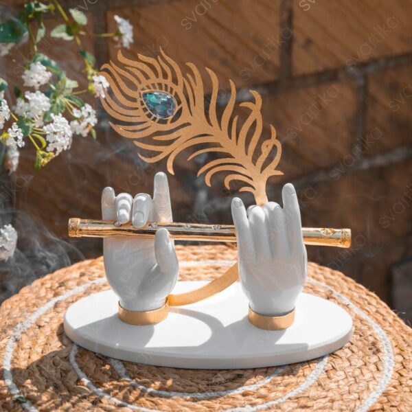 Svastika Krishnaji Divine Hands Idol