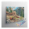 Eazy Arts Mountain Cabin by the River Paint by Numbers Kit