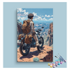 Eazy Arts Adventure Seeker on Mountain Motorcycle Paint by Numbers Kit