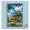Eazy Arts Sunny Cottage by the Lake Paint by Numbers Kit