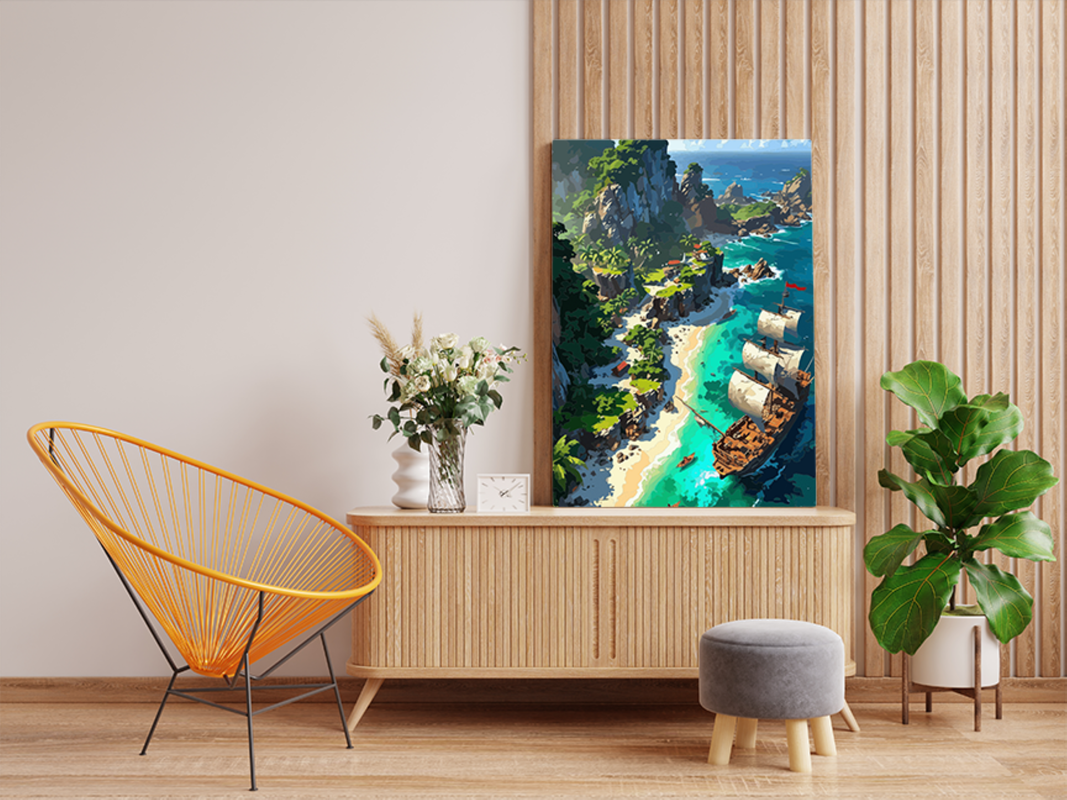 Pirate Cove Adventure Paint by Numbers Kit