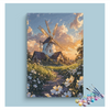 Eazy Arts Charming Windmill at Sunset Paint by Numbers Kit