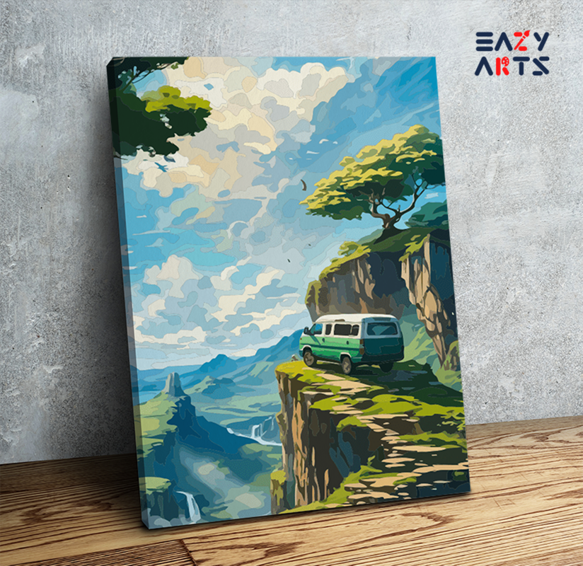 Cliffside Explorer: Van Adventure Paint by Numbers Kit