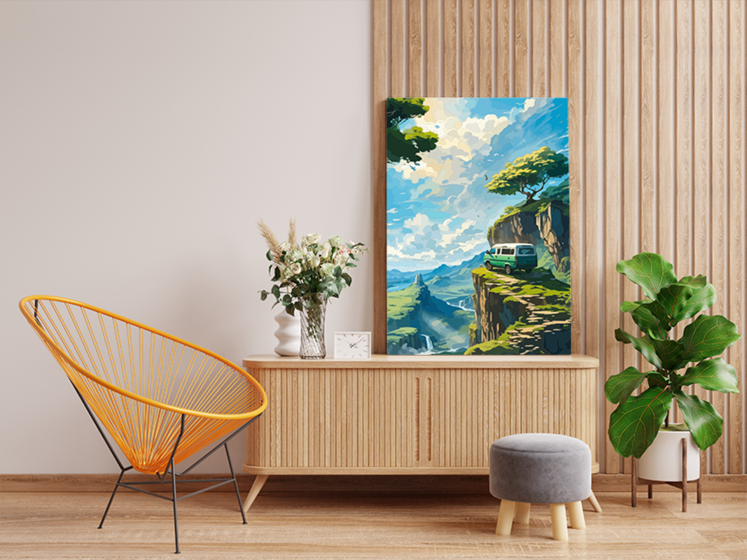 Cliffside Explorer: Van Adventure Paint by Numbers Kit