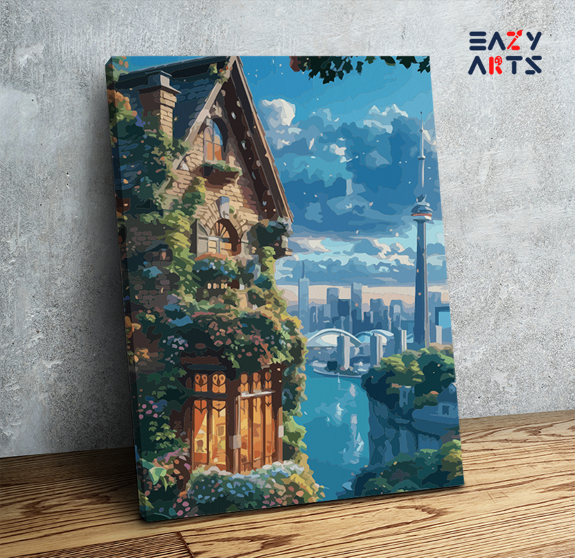 City Oasis: Urban Nature Retreat Paint by Numbers Kit