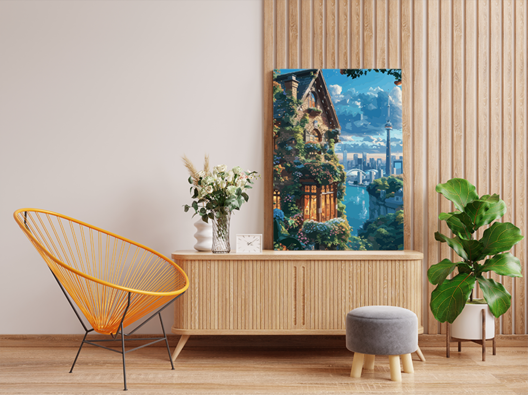 City Oasis: Urban Nature Retreat Paint by Numbers Kit