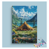 Eazy Arts Mountain Adventure: Camping by the Lake Paint by Numbers Kit