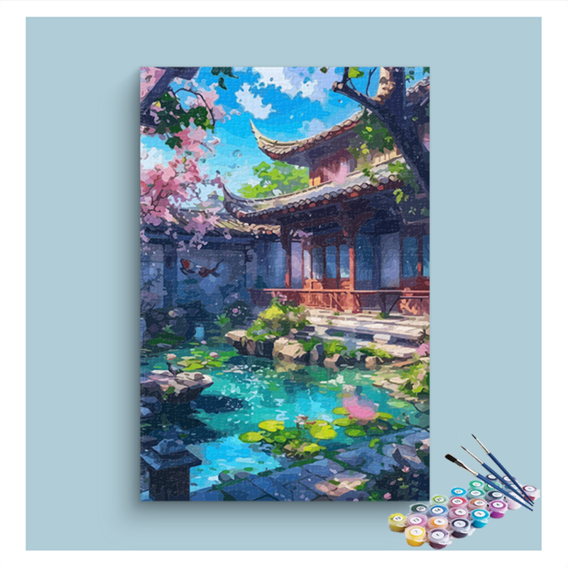 Zen Garden Serenity Paint by Numbers Kit