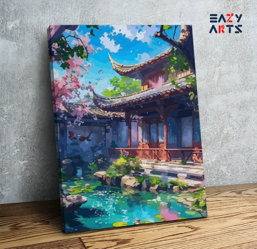 Zen Garden Serenity Paint by Numbers Kit