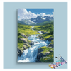 Eazy Arts Mountain Stream Paint by Numbers Kit