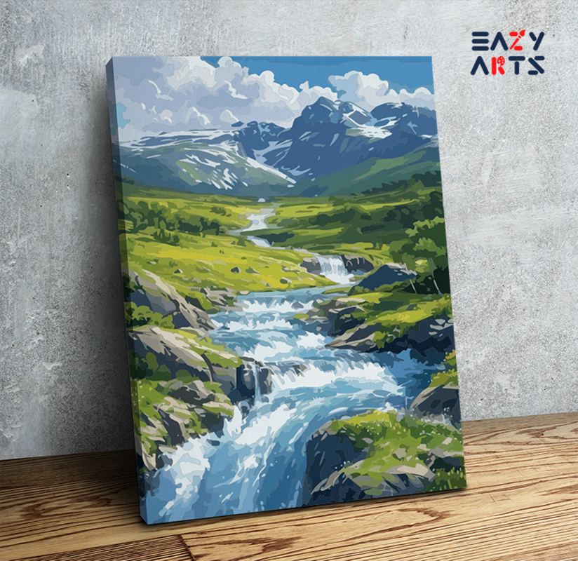 Mountain Stream Paint by Numbers Kit