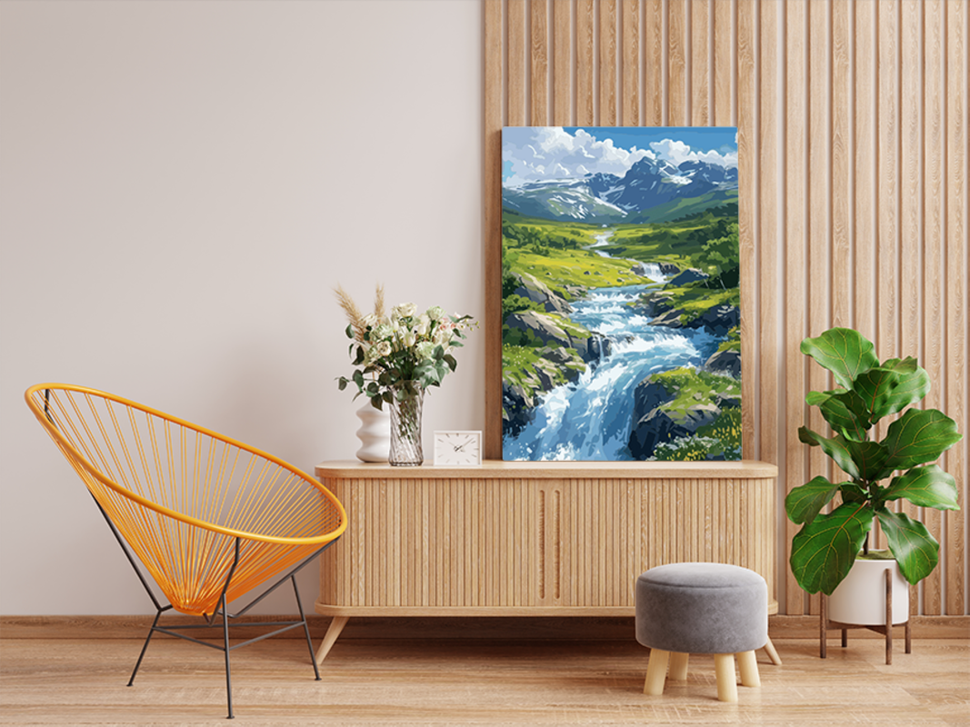 Mountain Stream Paint by Numbers Kit