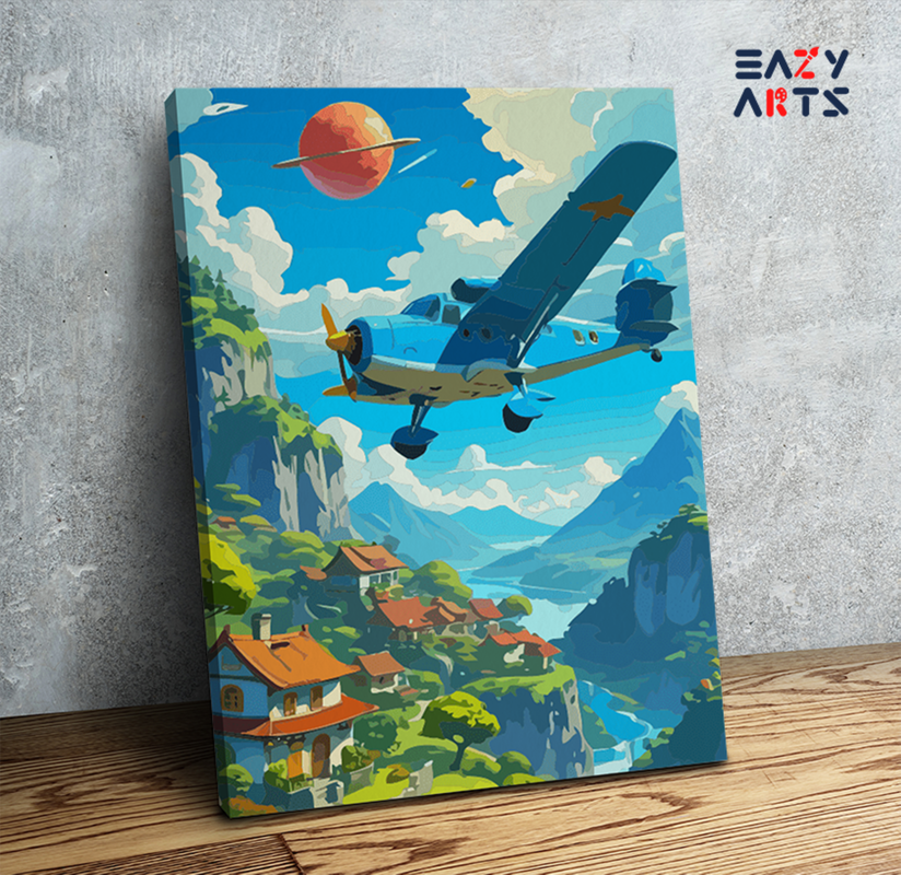 Flying Over Dreamland Paint by Numbers Kit