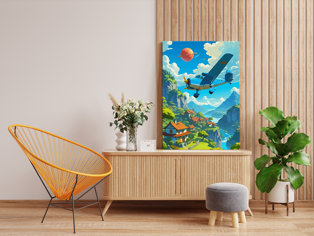 Flying Over Dreamland Paint by Numbers Kit