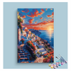 Eazy Arts Sunset in Santorini Paint by Numbers Kit