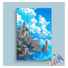 Eazy Arts Seaside Mediterranean Village Paint by Numbers Kit