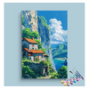 Eazy Arts Cliffside Cottage Paint by Numbers Kit