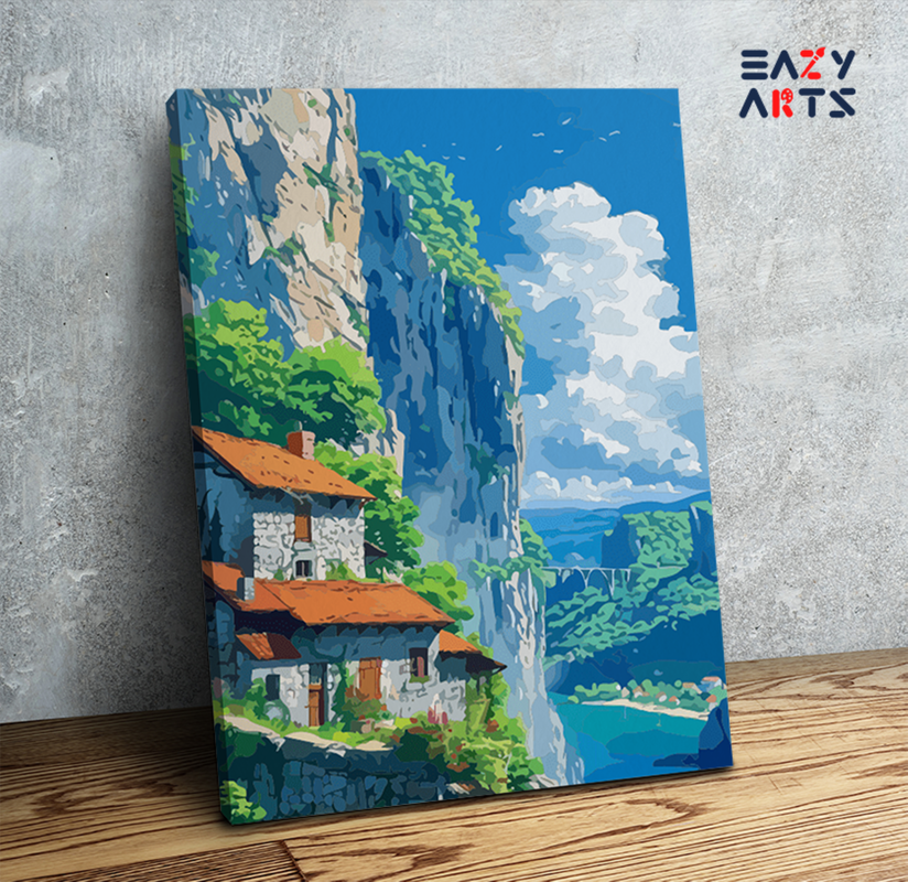 Cliffside Cottage Paint by Numbers Kit